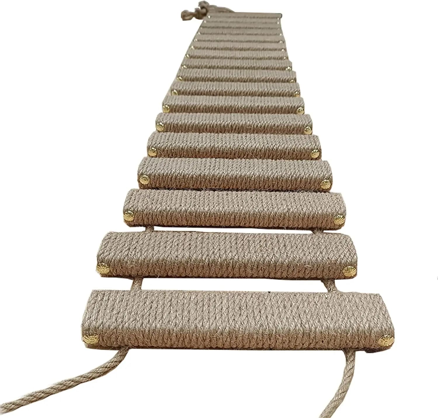 Cat Bridge Climbing Frame with Sisal Rope Ladder Scratcher Post for Cage Tree Tower