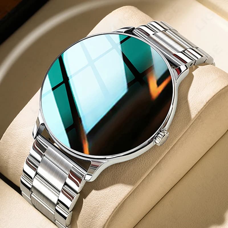 Nuovo Smartwatch per Uomo e Donna, Touch Screen Completo, Chiamate Bluetooth, Monitoraggio Frequenza Cardiaca e Salute, Impermeabile IP68, Smartwatch Musicale per Android iOS