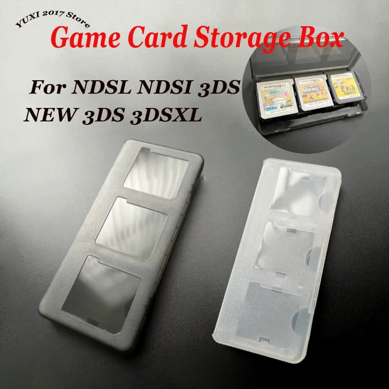 2PCS 6in1 Trasparente Protettiva di Plastica Dura Carte Da Gioco Scatola di Immagazzinaggio Custodia Titolare Per NDS NDSL NDSI Nuovo 3DS LL 3DSXL 3DSLL