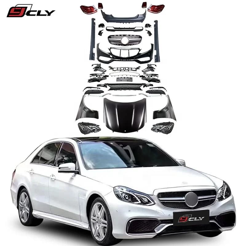 Car bumper For Class E W212 Pre Facelift E63S AMG Body Kit Headlights Backlights Buckle Side skirt hood Spreader Recommend