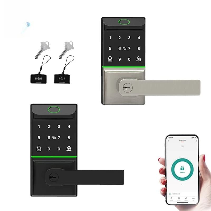 Keyless TTlock Biometric Digital Fingerprint Smart Lock for Home Security Deadbolt Smart Door Lock