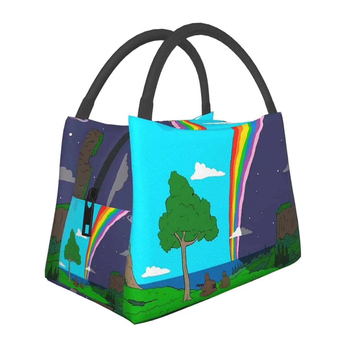 Big Lez Wake Up Insulated Lunch Bag for Women Picnic Storage Food Boxes Portable Container Cooler Thermal Lunch Box Tote