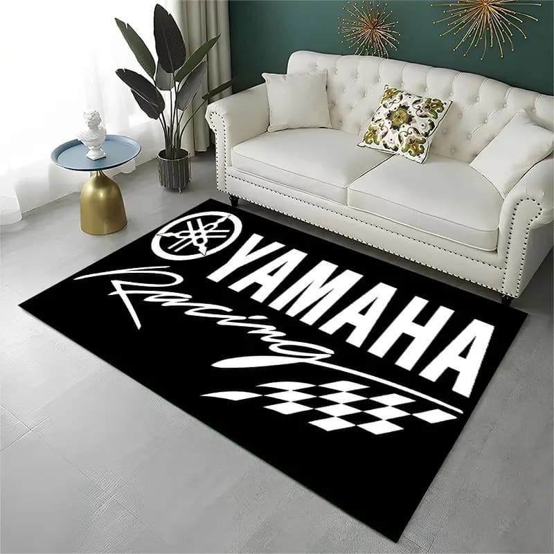 Racing Moto Y-Yamaha Retro Sign Non-Slip Area Rug for Living Room,Bedroom,Playroom,Soft Carpet Floor Mat Home Decor Rug Room