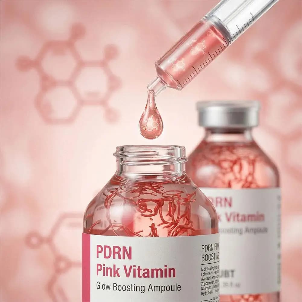 Glow Intensive PDRN Ampoule Serum, Deep Collagen Peptides Serum for Face Firming Moisturizing Repair Barrier Hydrating Skincare