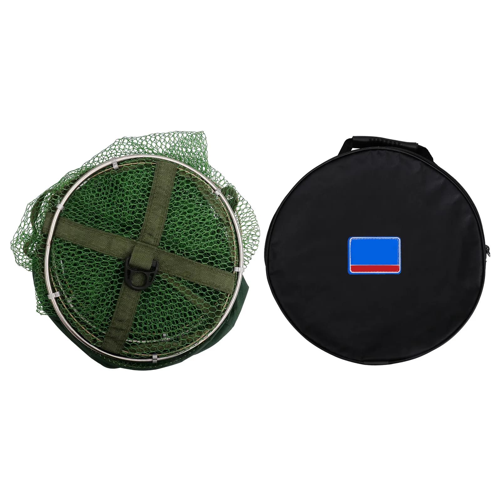 Lightweight Portable Fishing Landing Net Hand Woven Nylon Net Strong Bearing Capacity No Scratch Foldable Fish Protector Gear