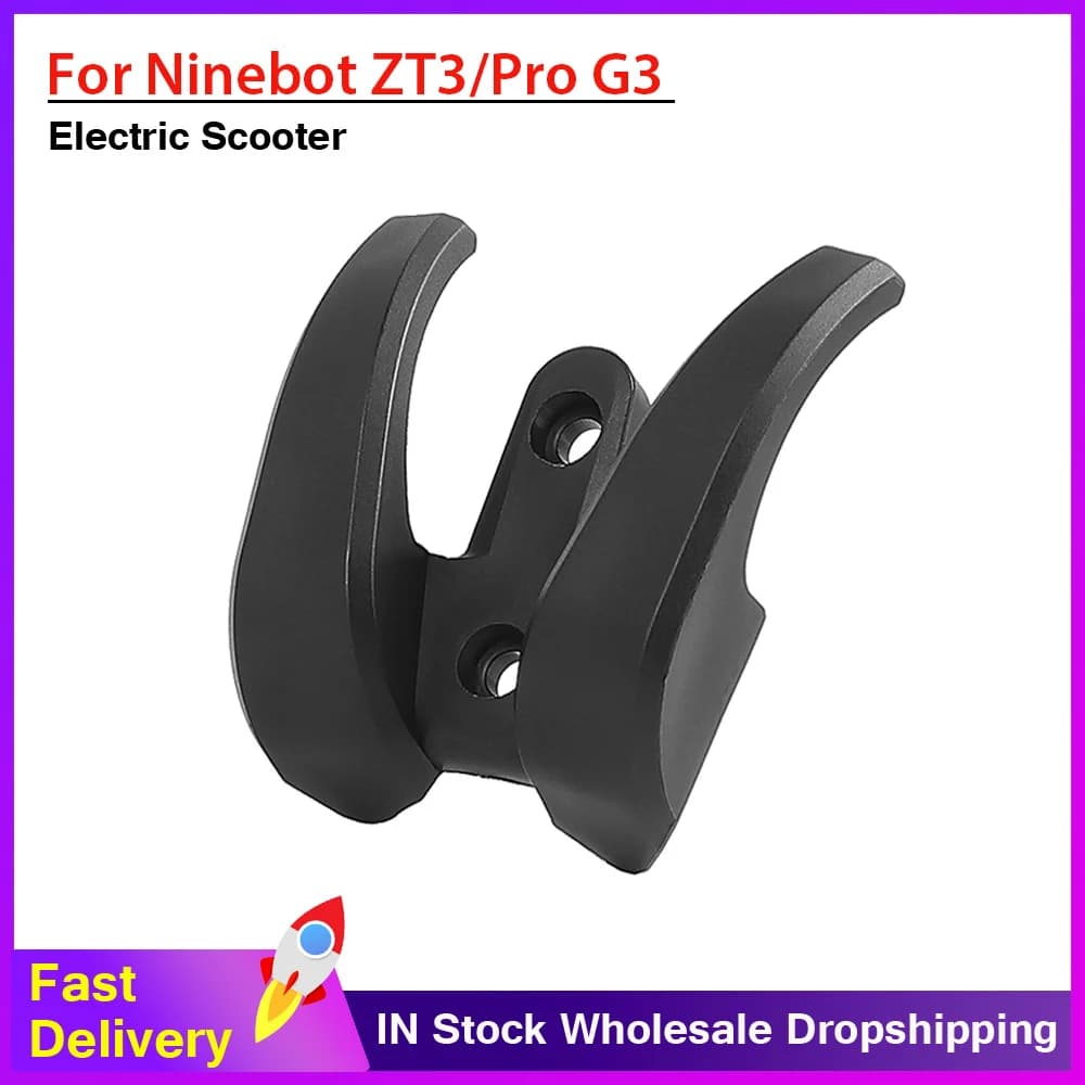 Scooter elettrico Gancio Anteriore Per Ninebot ZT3 ZT3 Pro G3 G2 F3 Borsa Casco Doppio Artiglio Gancio Borse Grip Supporto di Stoccaggio Rack Gancio Parte