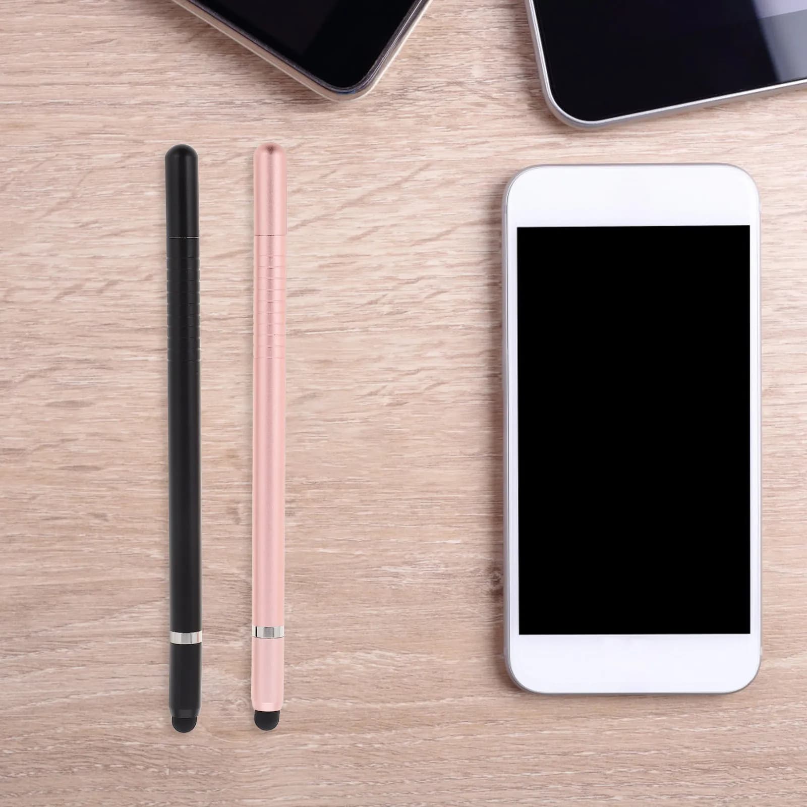 2 Pezzi Penna Capacitiva Stylus per Touch Screen Universale in Lega di Alluminio per Tablet, Scrittura e Disegno Precisi, Stylus per Telefono