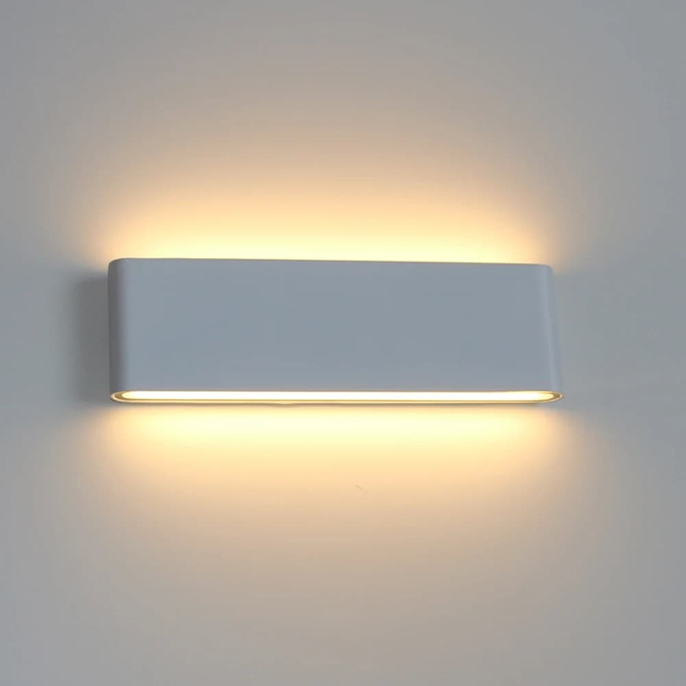 6W 12W 24W LED Lampada da parete impermeabile per esterni Camera da letto Soggiorno Lampada da parete per balcone Lampada da parete per esterni in alluminio Sconce