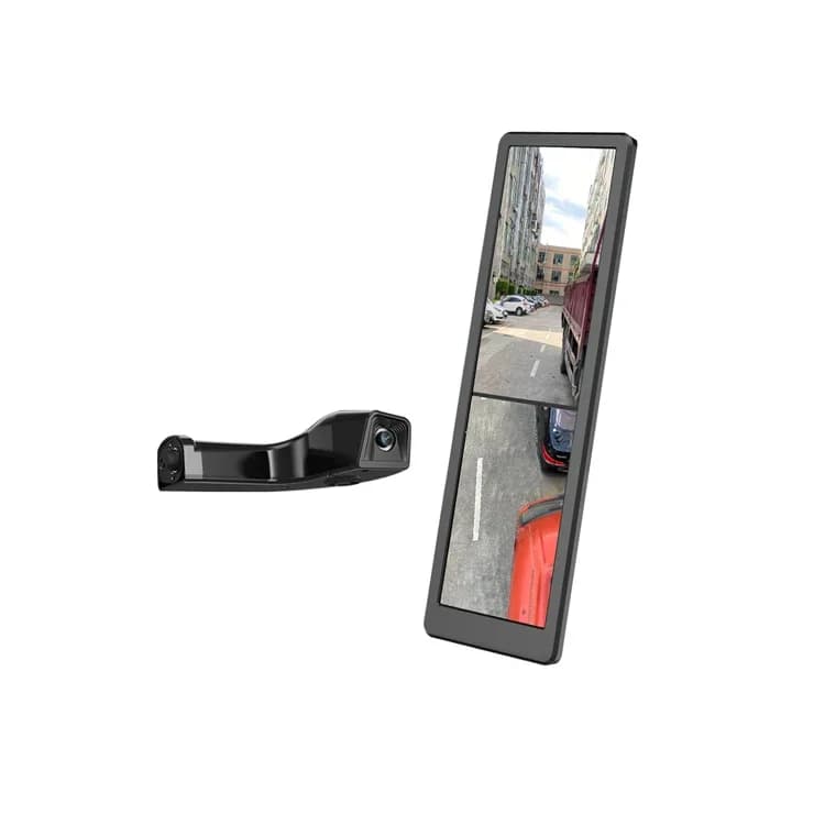 Rear view mirror for truck with IPS Dash Cam Screen Camera for blind spot with side view for car Video with 1 year warranty