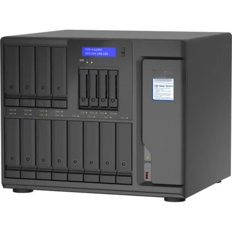 Custodia NAS da 32 GB ECC DDR4 RAM QN AP TVS-h1688X-W1250-32G Server di archiviazione cloud di rete a 16 alloggiamenti