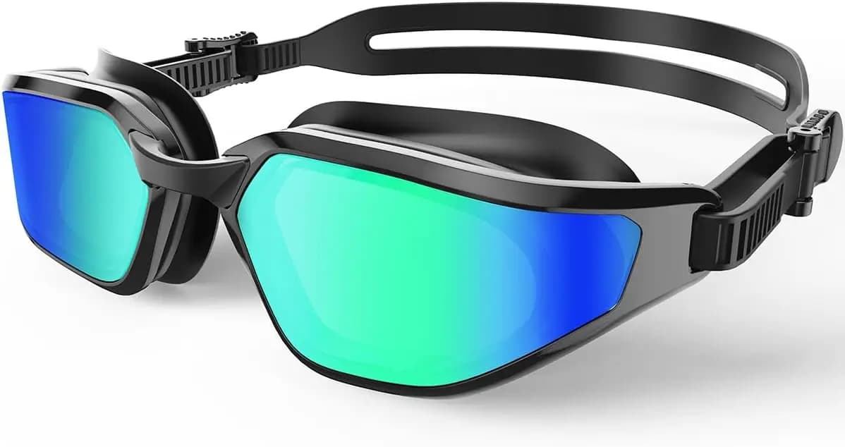 Occhialini da nuoto unisex - Antiappannamento, protezione UV, senza perdite d'acqua, visione HD ampio angolo