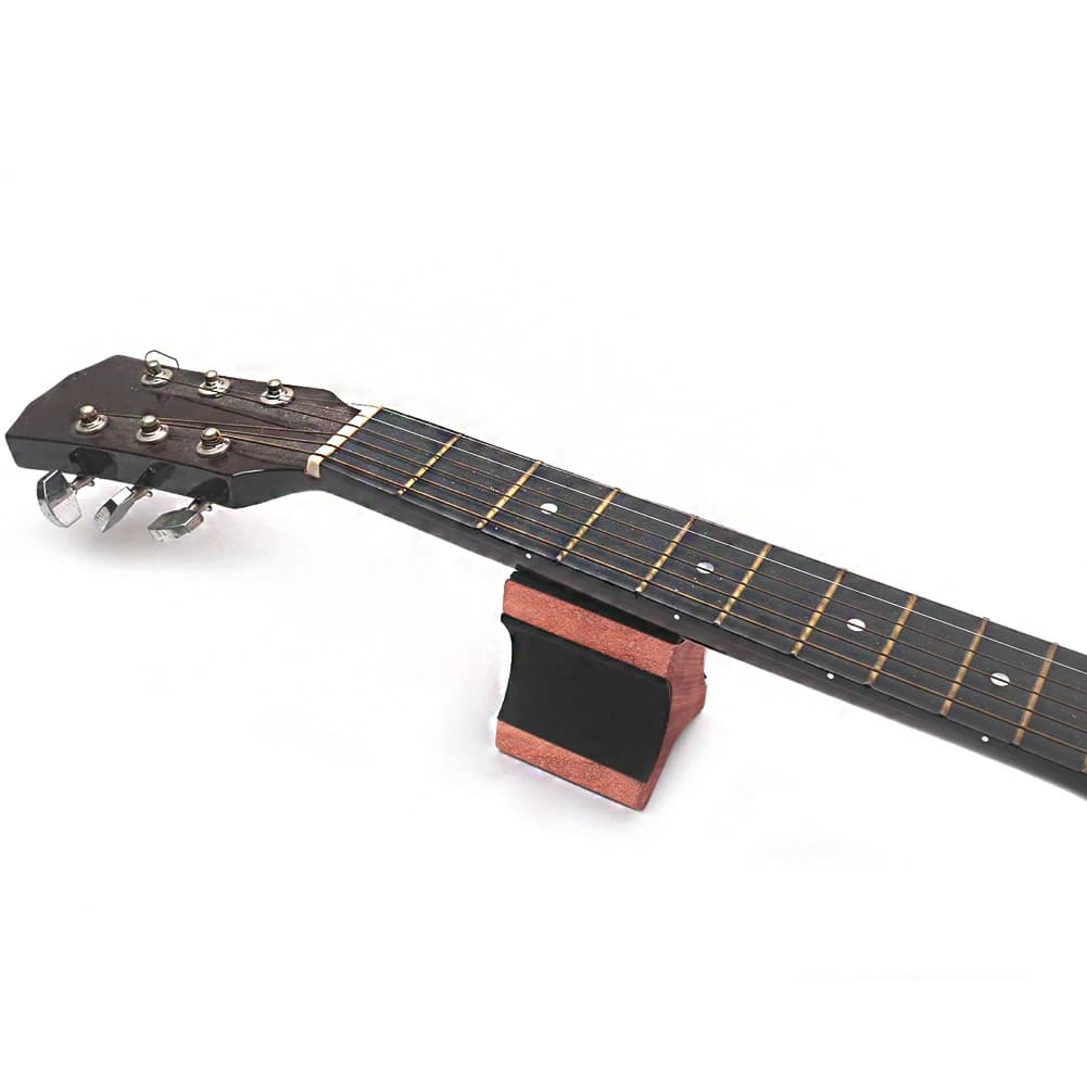 Supporto per Manico di Chitarra 2 in 1 in Legno, Stand per Chitarra e Ukulele, Accessori per Strumenti a Corda