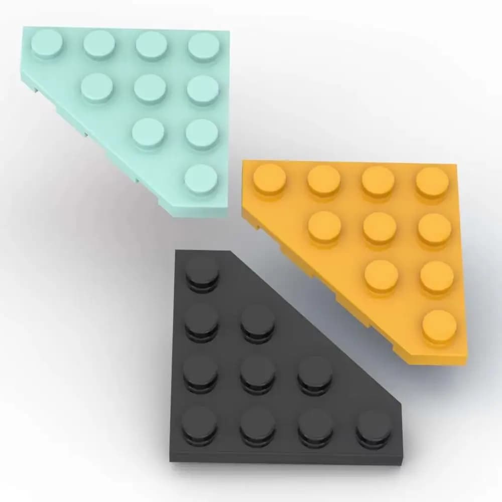 MOC 10 Pezzi 30503 Piastra Angolare 4x4, Blocco da Costruzione Sostituibile, Giocattoli DIY High-Tech per Adulti, Regali per le Feste