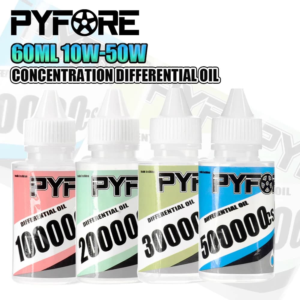 PYFORE 100000CS-50000CST Concentrazione Olio Differenziale 60ml Modello di Controllo Remoto Olio Differenziale per Auto Elevata Purezza