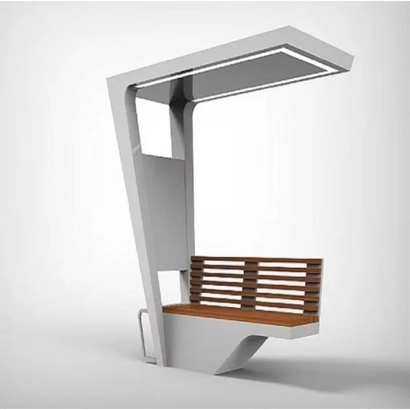 Panche e rack Pannelli solari usati in vendita Sistema di energia solare Produttore di panche solari intelligenti Panche ad energia solare
