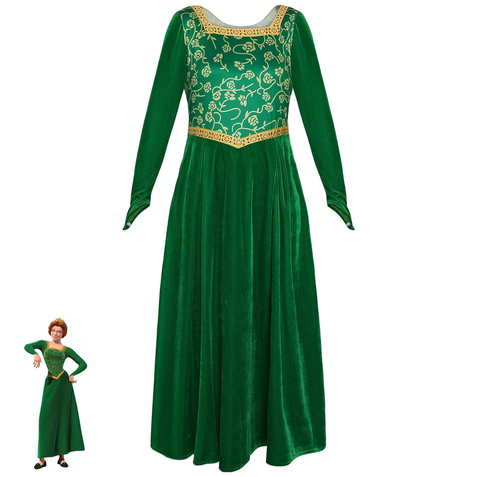 Princess Fiona COS Costume Fiona Princess Dress Highly elastic and comfortable fabric Halloween Comic-Con cosplay costumes