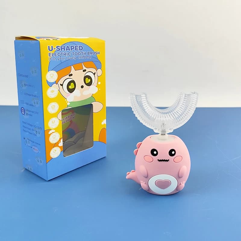 Toothbrush with USB charging for travel and home use - Children's electric toothbrush for teeth whitening 360 degrees