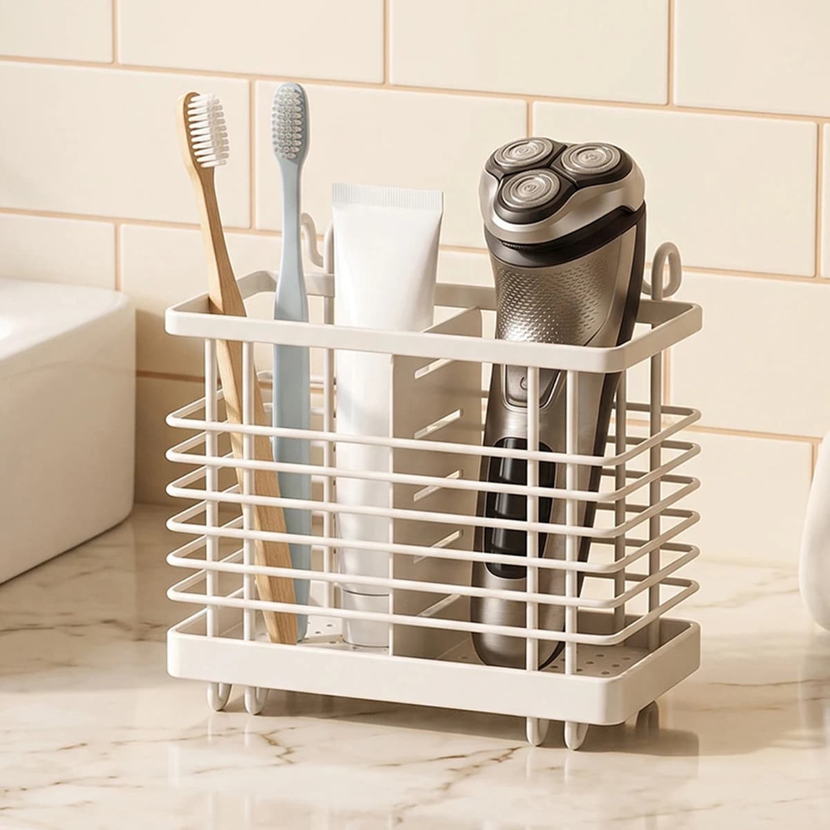 Space saving independent design bathroom toothbrush holder, electric toothbrush holder, is an ideal choice for families