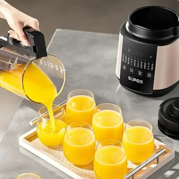 SUPOR 1.75L High-Capacity Home Blender, Filter-Free Juicer, Multifunctional Fully Automatic Soy Milk Maker