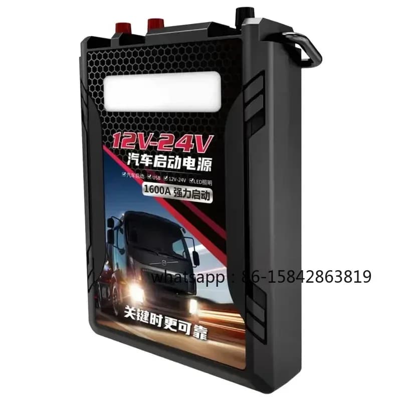 598000mah multi function car truck jump starter 12v 24v smart power bank emergency tools apply to 6.0L engine