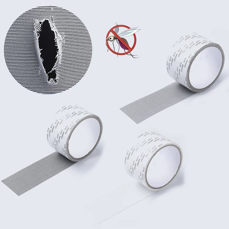 Nastro di riparazione dello schermo della finestra Impermeabile Anti Zanzara Porta Maglia Patch Nastro Fori rotti Riparazione Accessori essenziali Strumento 5x200 cm