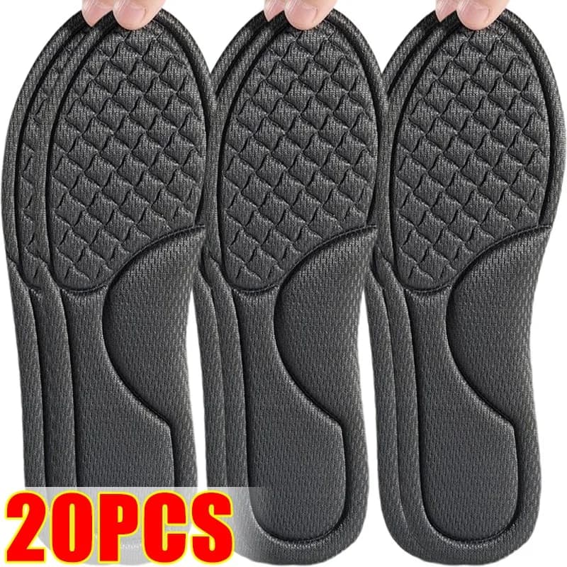 Solette ortopediche unisex in memory foam Soletta deodorante per scarpe sportive Assorbe il sudore Accessori per scarpe antibatterici morbidi