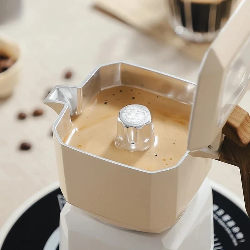 Set caffettiera adatto per casa e ufficio, Rubik's Cube, Moka a doppia valvola, Caffettiera Moka in alluminio