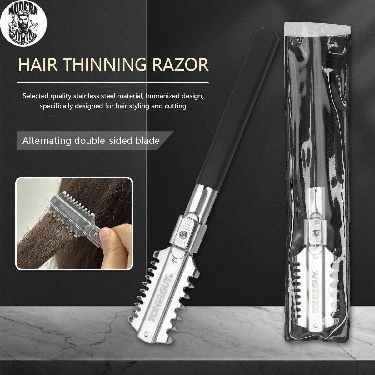 Double-cut shaver blades for salon, manual haircut tools, regulator, barber styling tools