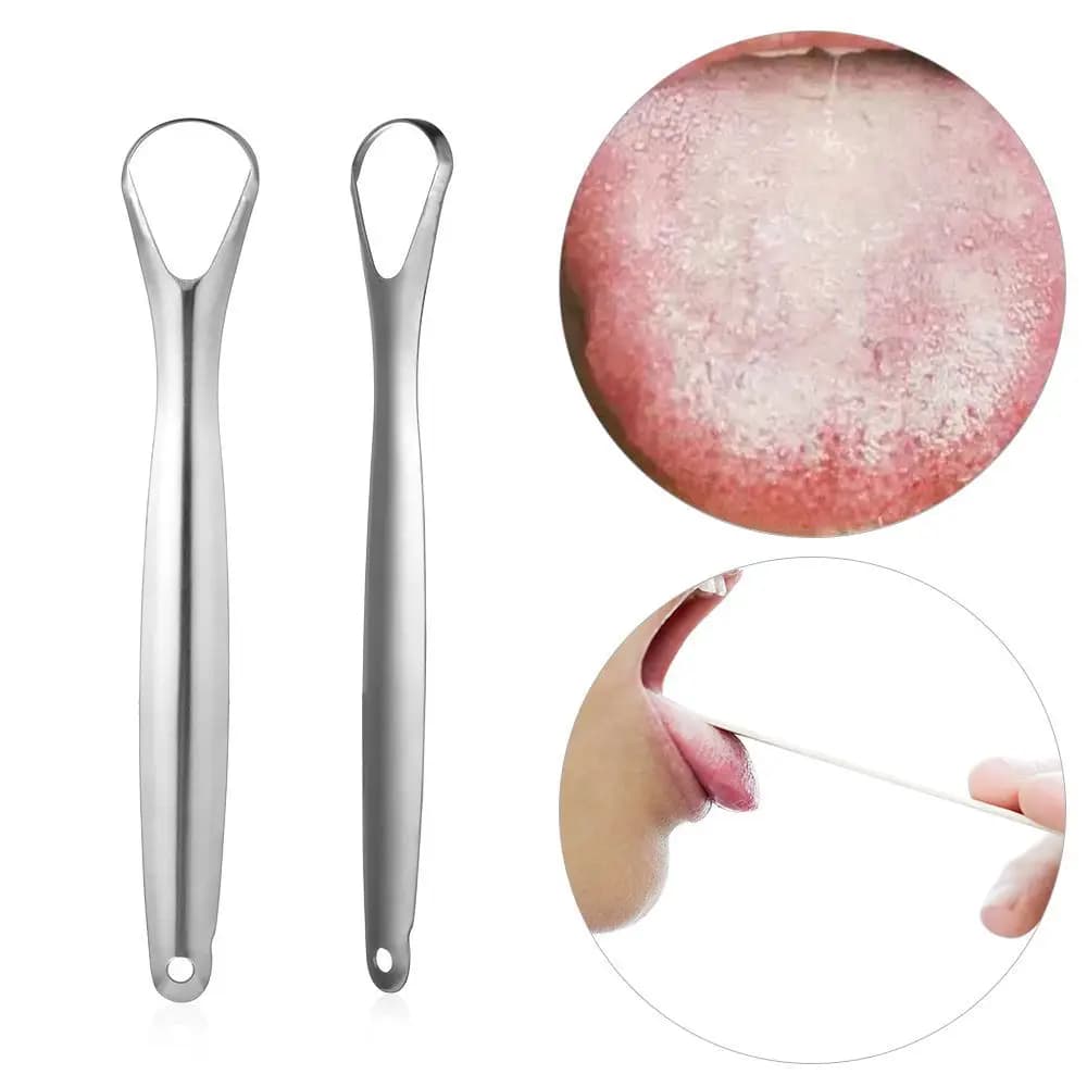 Reusable Remove Tongue Dirt Remove Bad Breath Coating Cleaner Tongue Scraper Oral Hygiene Oral Care Cleaning Brush