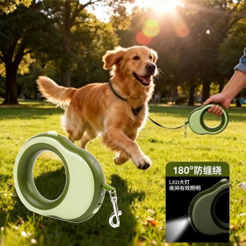3.5 Meters Retractable Dog Leash Pet Leash Traction Rope Belt Automatic Flexible Leashes Lightweight Leash Light Outdoor