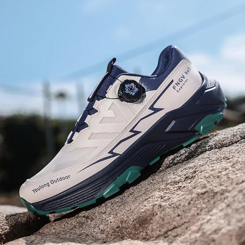 Men's Outdoor Hiking Shoes, Lightweight Trekking Sneakers, Non-slip Waterproof for Mountain Camping