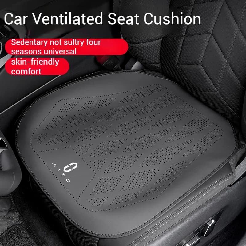 For AITO M5 M5 EV M7 M7 Pro M8 M9 Auto Interior Accessories 2025,Car Nappa Leather Ventilated Seat Cushion Car Seat Cover