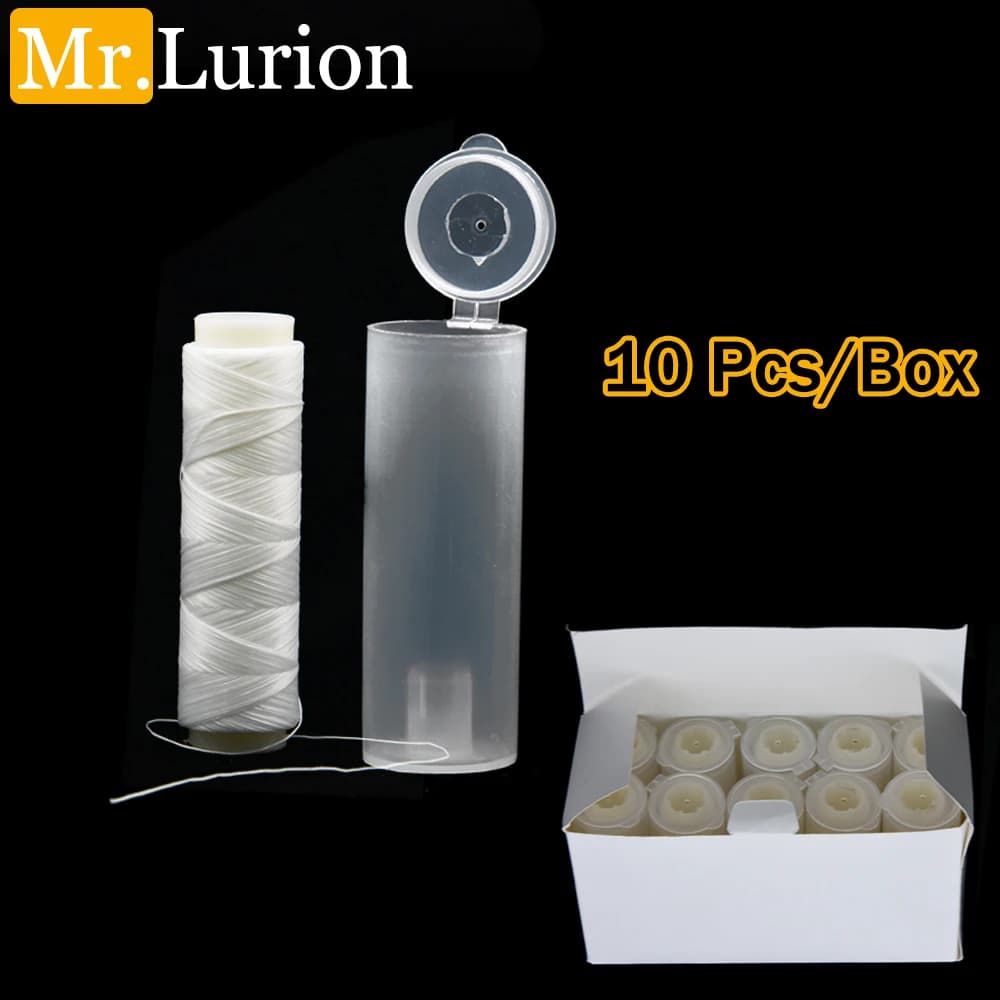 Mr.Lurion 10pcs/Box PJ1/2/3/4/5 Super Stretch Strong Elastic Thread Spools for Carp Fishing Lure Bait Rigs Tackle Fishing Line