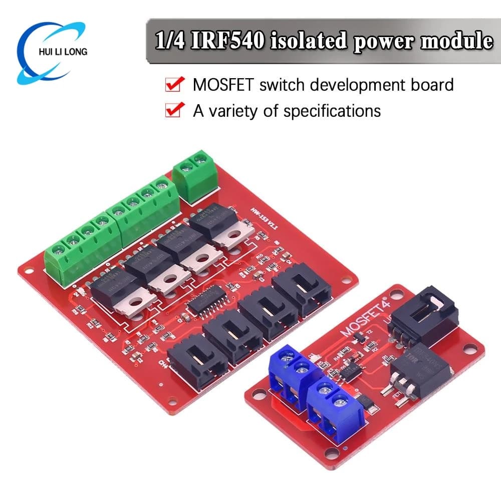 WAVGAT 1/4 channels a four-way MOSFET button IRF540 V4.0 + MOSFET switch module for Arduino isolated power module