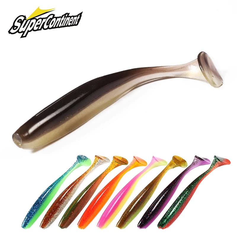 2021 Supercontinent shiner 50mm 75mm 100mm Esche da pesca esca artificiale morbida facile da agganciare il grande luccio