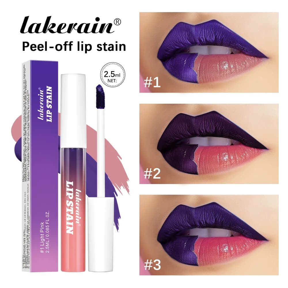 Tear off Lip Gloss Durable Tear off Lip Glaze Lip Line Contour Matte Moisturizing Not Easy Peel off in Water Tear off Skin Color