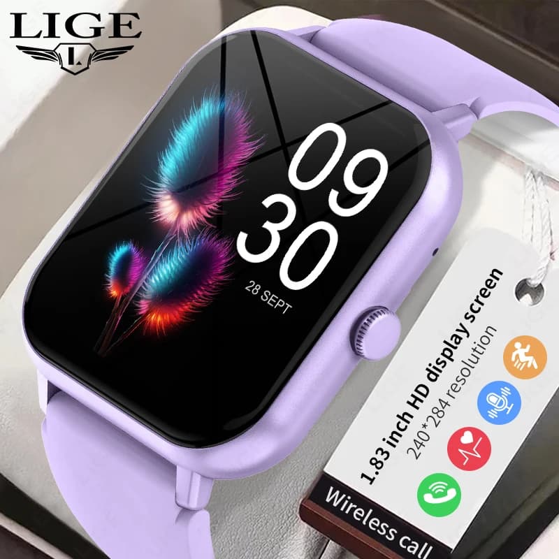 Nuove donne Bluetooth chiamata Smart Watch donna frequenza cardiaca monitor della pressione arteriosa Smartwatch uomo impermeabile Smartwatch Android IOS