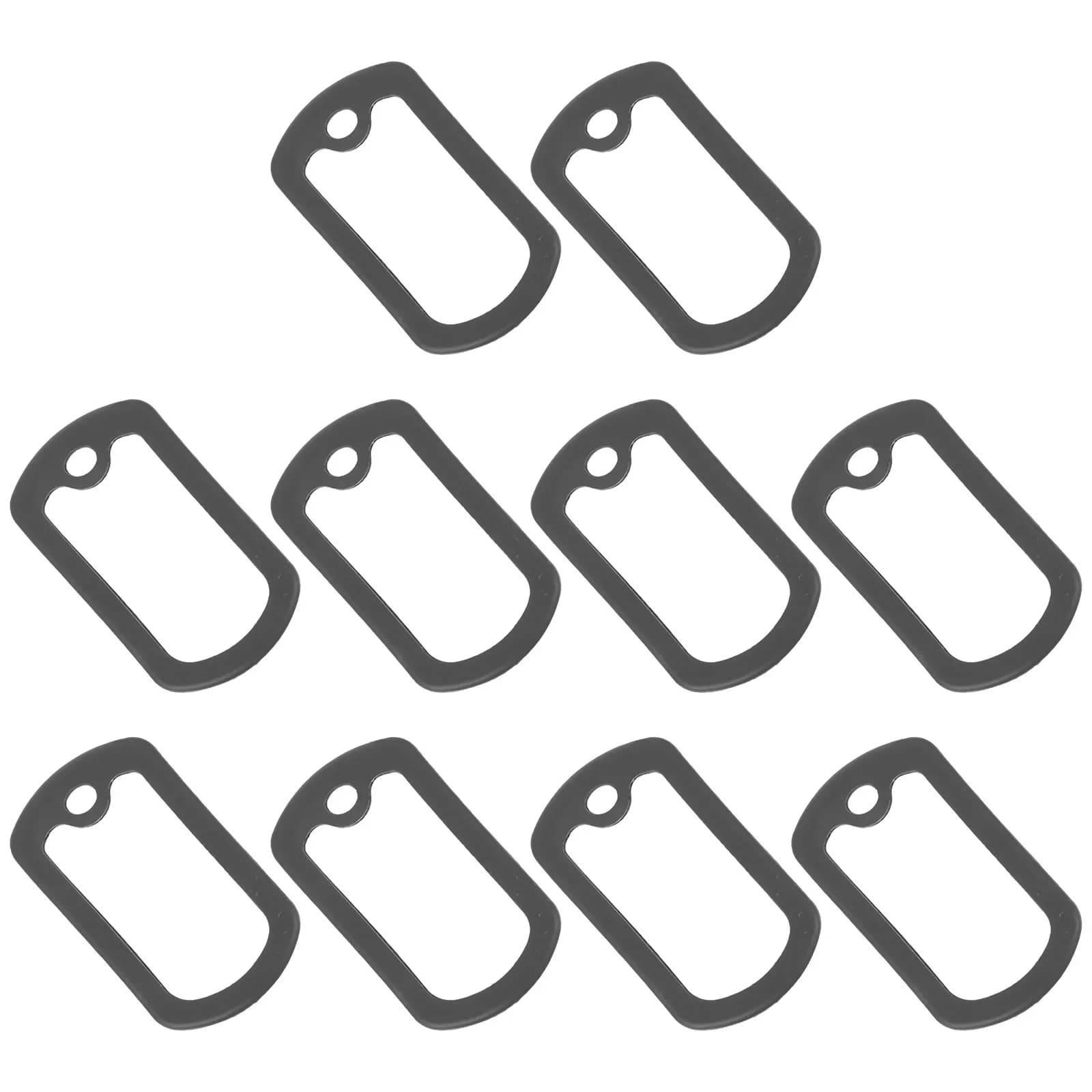 10 Pezzi Silenziatori per Targhette Identificative per Animali Domestici, Coperture in Silicone per Medagliette Identificative, Protezioni Silenziose Rotonde per Cani e Gatti