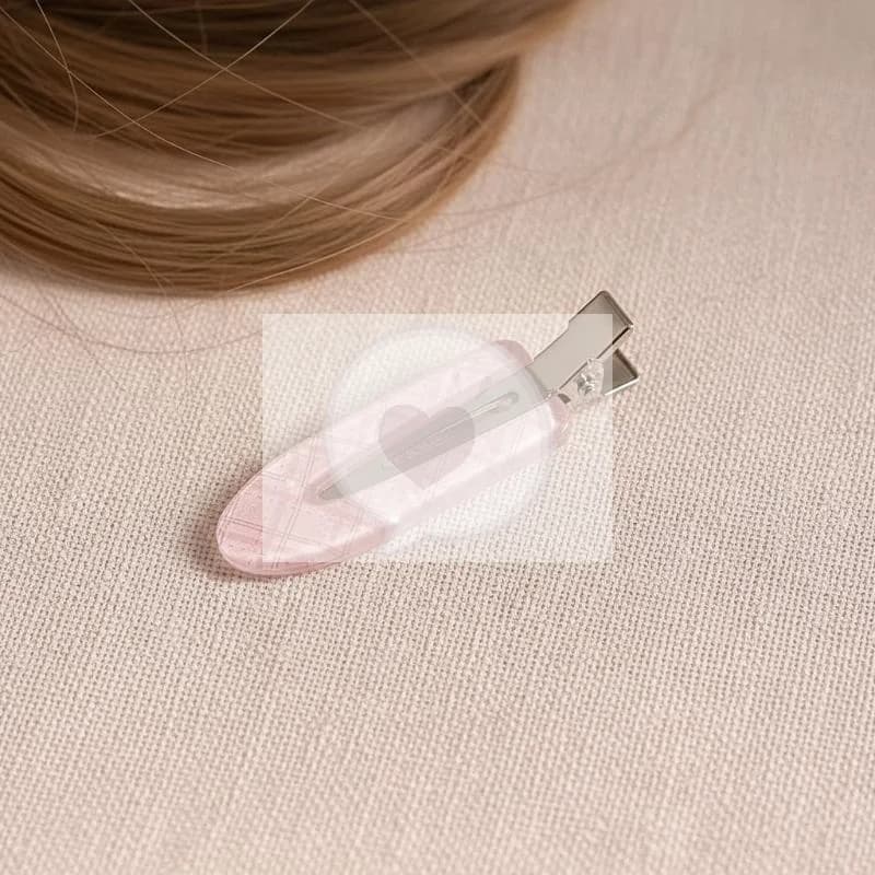 Set di 3 Fermagli per Capelli a Forma di Cuore con Strass, Motivo a Griglia, Senza Lasciare Tracce, Accessorio per Feste, Matrimoni e Uso Quotidiano