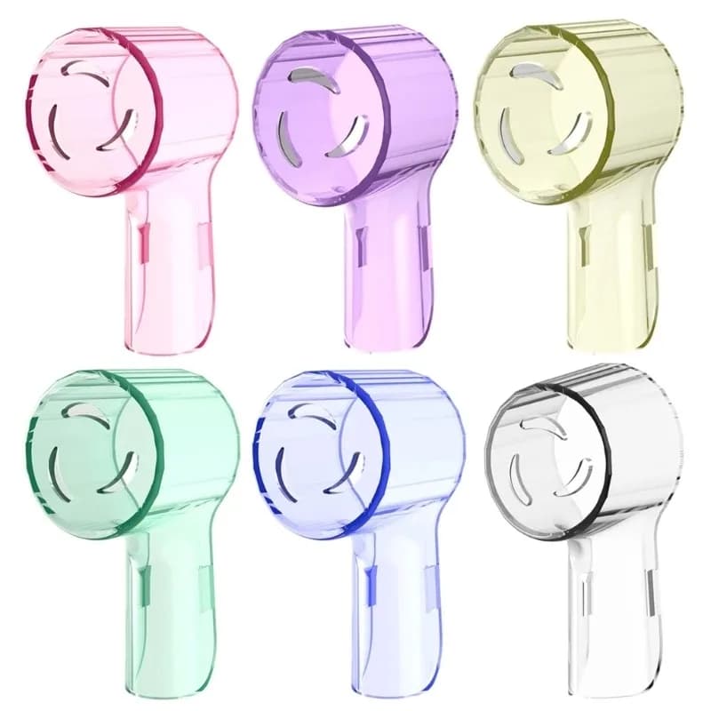 6 pcs protective cover for portable electric toothbrush head for business travel, dust cap for bathroom instrument