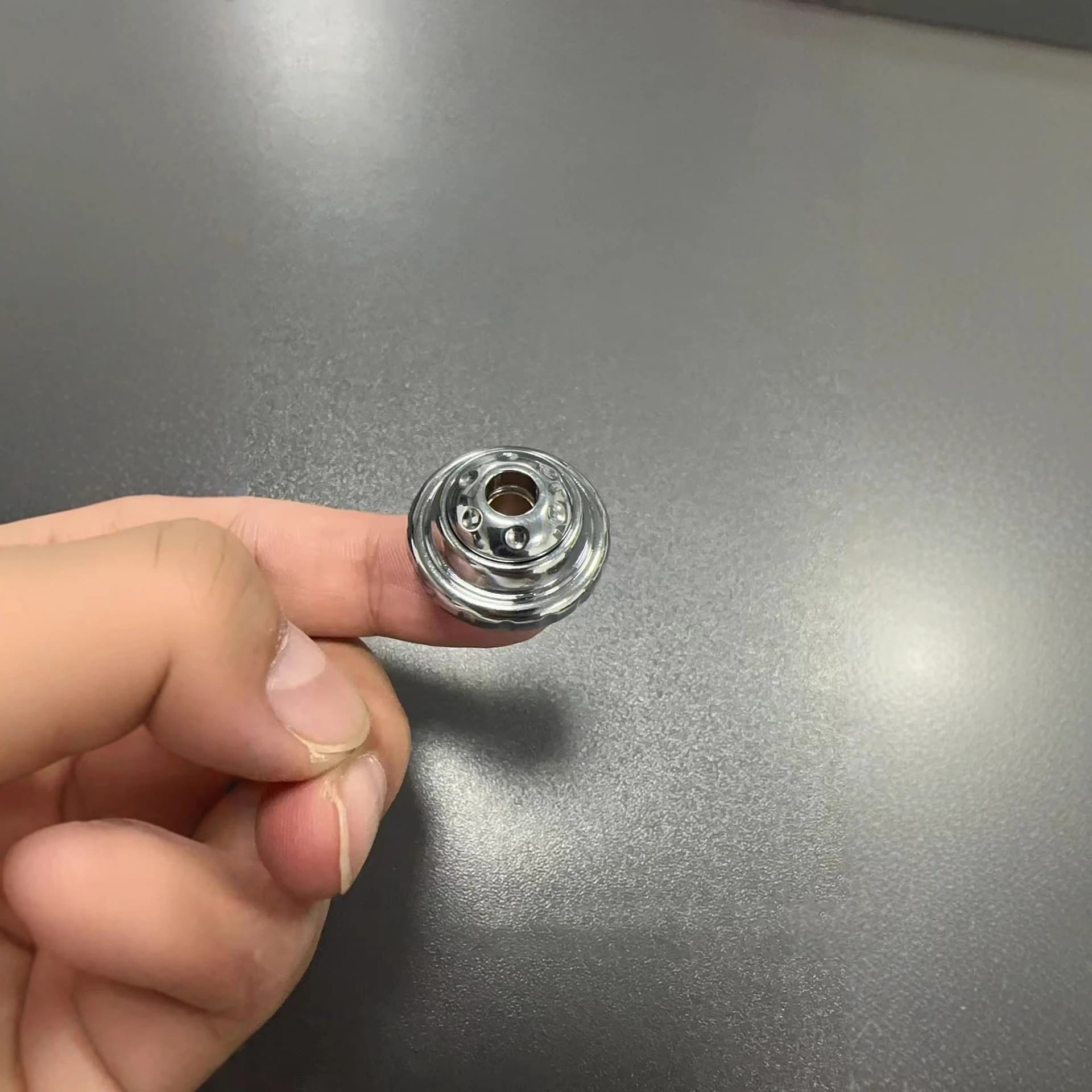 Fidget Spinner a Forma di Coltello Planetario con Cordino in Paracord, Antistress in Metallo per Adulti, Giocattolo EDC per ADHD
