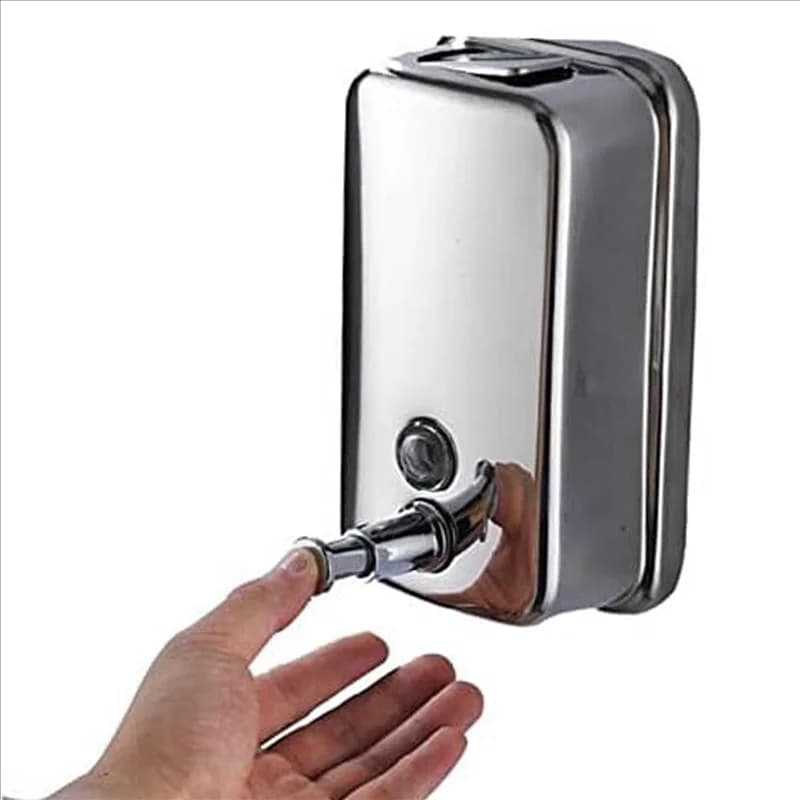 PORK-2X Montaggio a parete Doccia Pompa Sapone per le mani Ricarica Dispenser di sapone schiumogeno Dispenser di sapone Montaggio a parete in acciaio inossidabile A