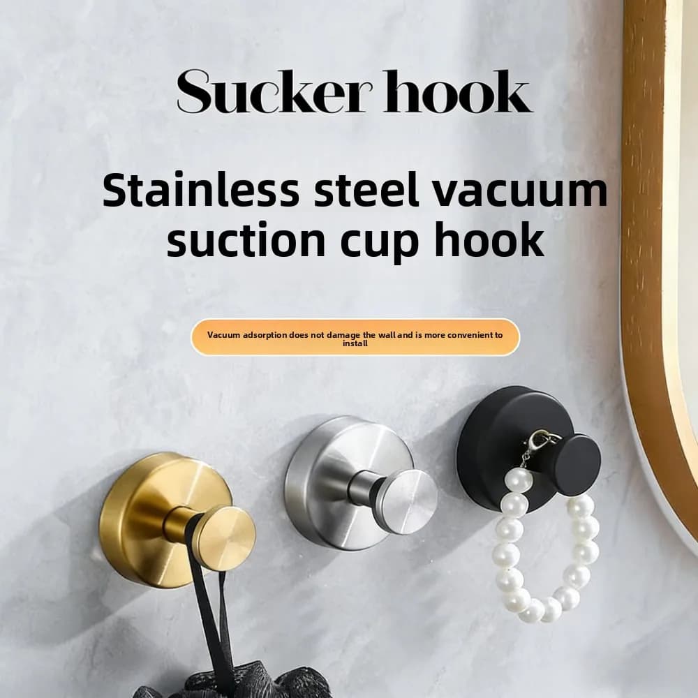 Ganci a ventosa impermeabili senza foratura per bagno, cucina, porta in vetro, per appendere asciugamani e borse