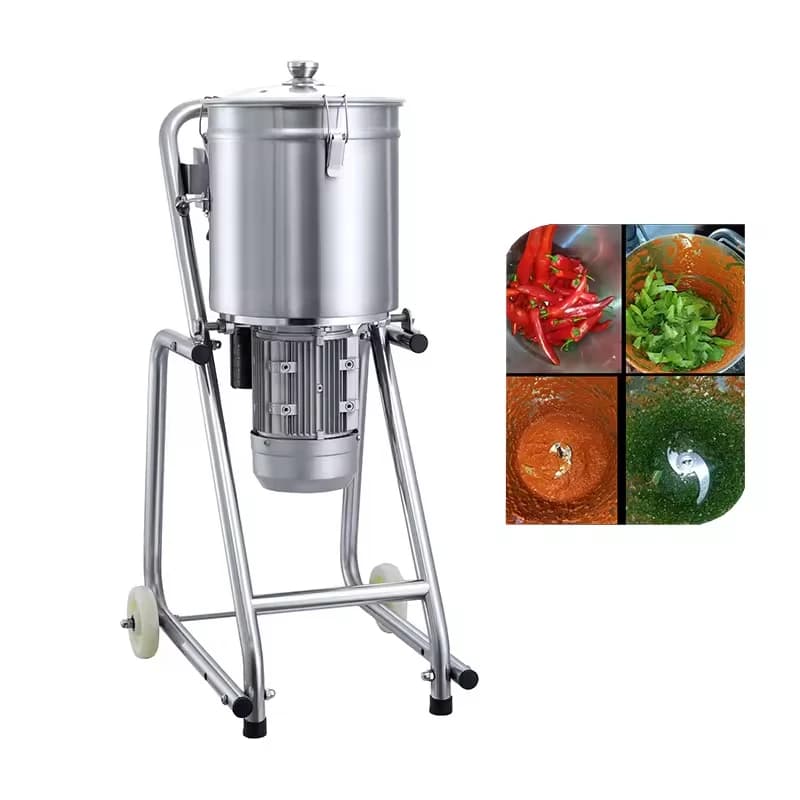 Frullatore Commerciale 20L 32L per Pasta di Cipolle, Trituratore per Carne e Pesce, Tritatutto per Carote e Cavoli, Macchina per Polpa di Frutta e Pomodoro