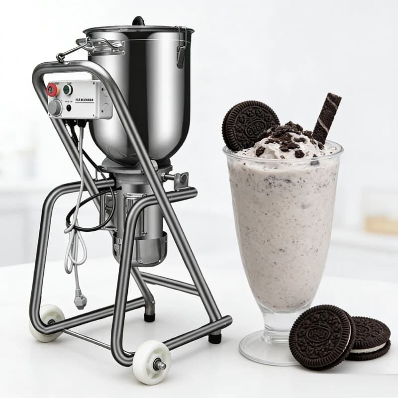 30L Commercial Sand Ice Machine Floor Standing Jam Mixer Milkshake Mung Bean Ice Blender Machine