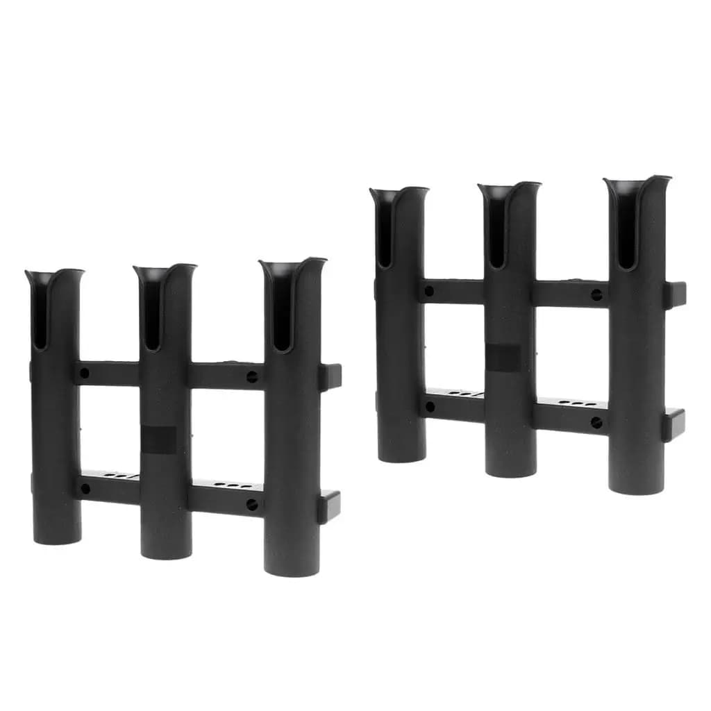 Black PP Fishing Candle with Vertical Support and Mounting Brace for Fishing Equipment on Marine Boats