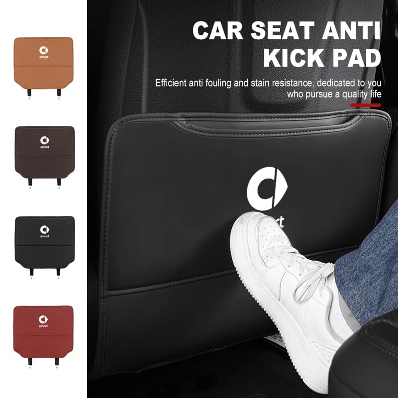 For Smart Car Seat Back Protector Cover Mud Dirt Anti Kick Mat Pad Fortwo 451 450 453 Forfour Cabrio Crossblade ROADSTER