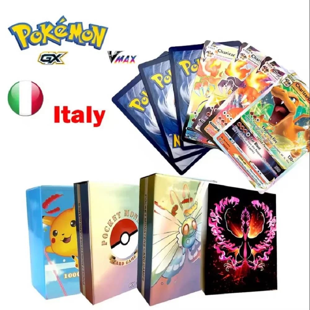 20 pezzi di carte Pokemon GX Vmax Shining Gioco italiano Battle Carte Trading Carte da collezione Giocattoli Regali per bambini