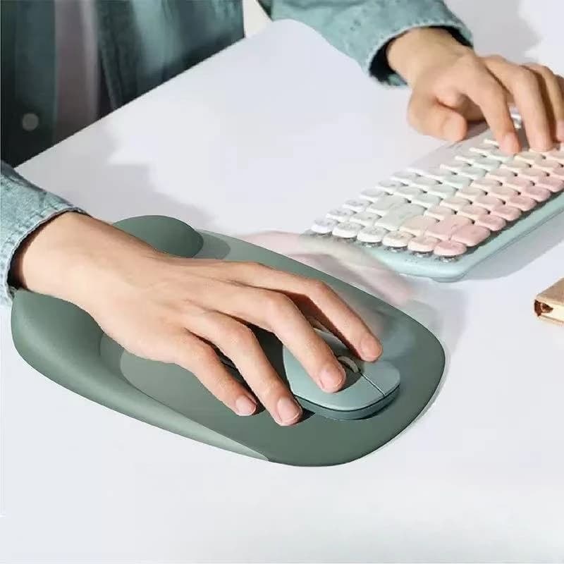 Tappetino per mouse morbido Supporto per il polso Tappetini per mouse con base in gomma Comodo tappetino per il polso per giochi Tastiere Accessori per la decorazione del desktop