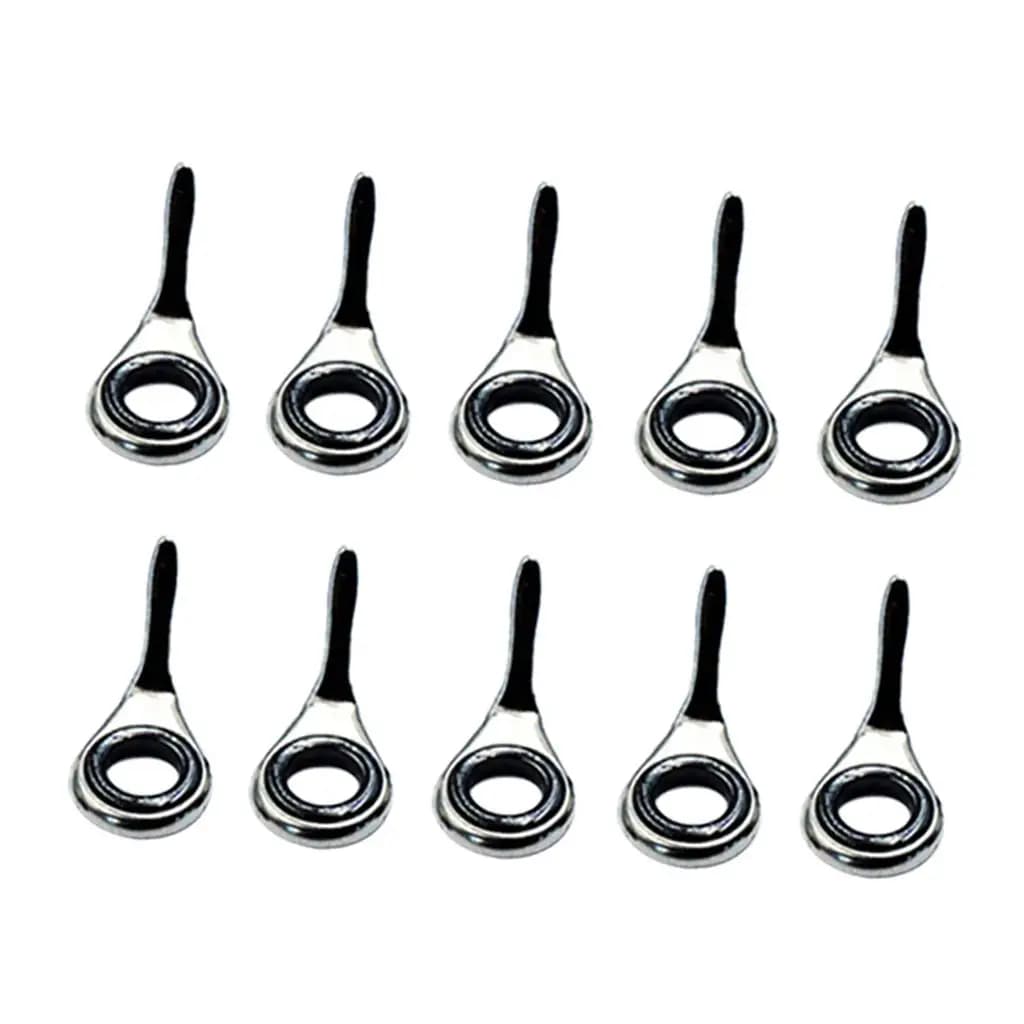 Set di 10 Guide per Canna da Pesca Telescopica, Kit di Riparazione per Canna da Pesca, Accessori per la Pesca 4 # 5 # 6 # 8 # 10 #